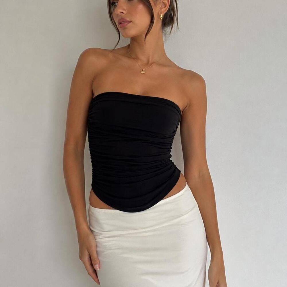 Princess polly black strapless tube